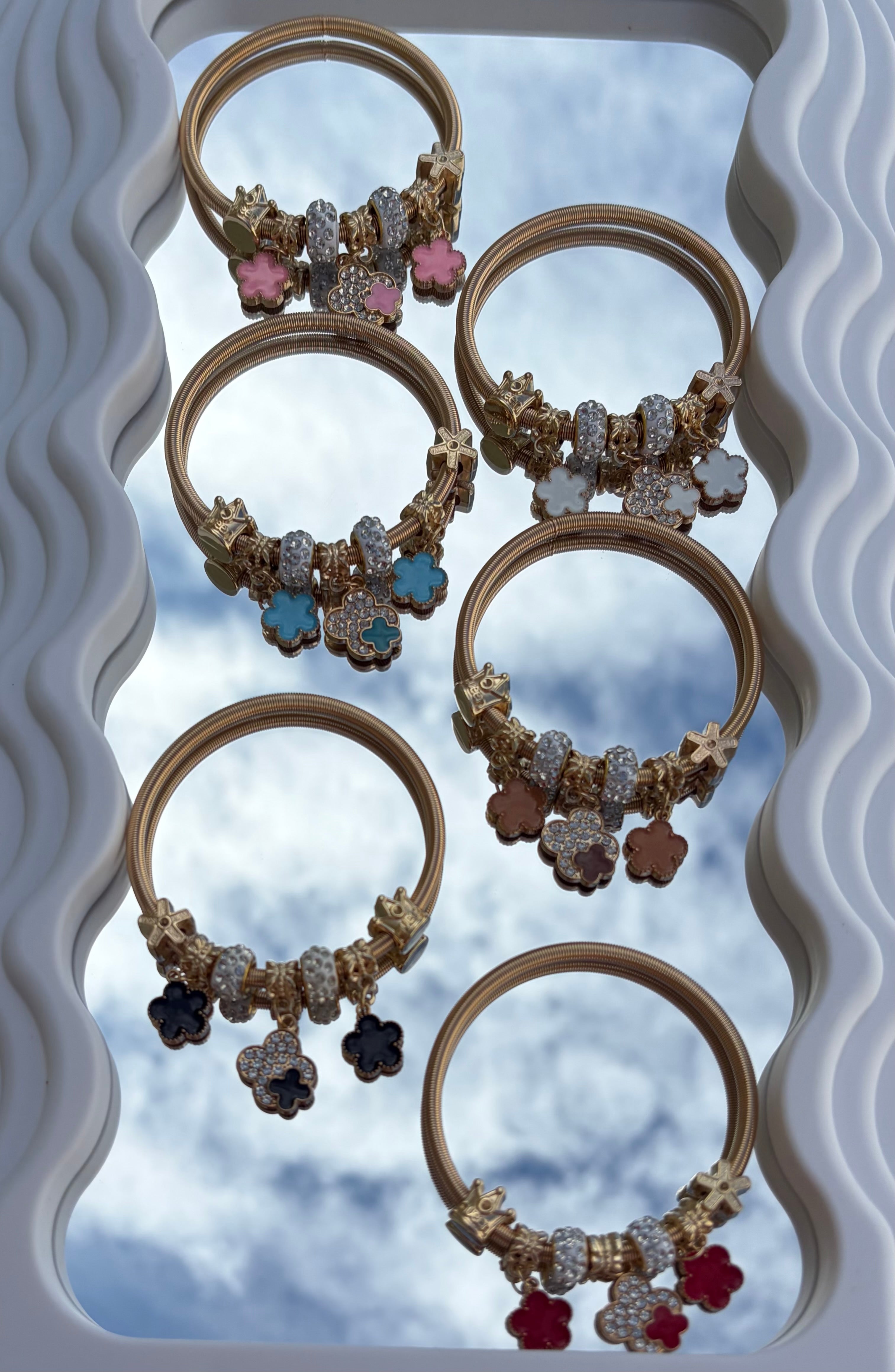 Charm Blossom Elastic Bracelet