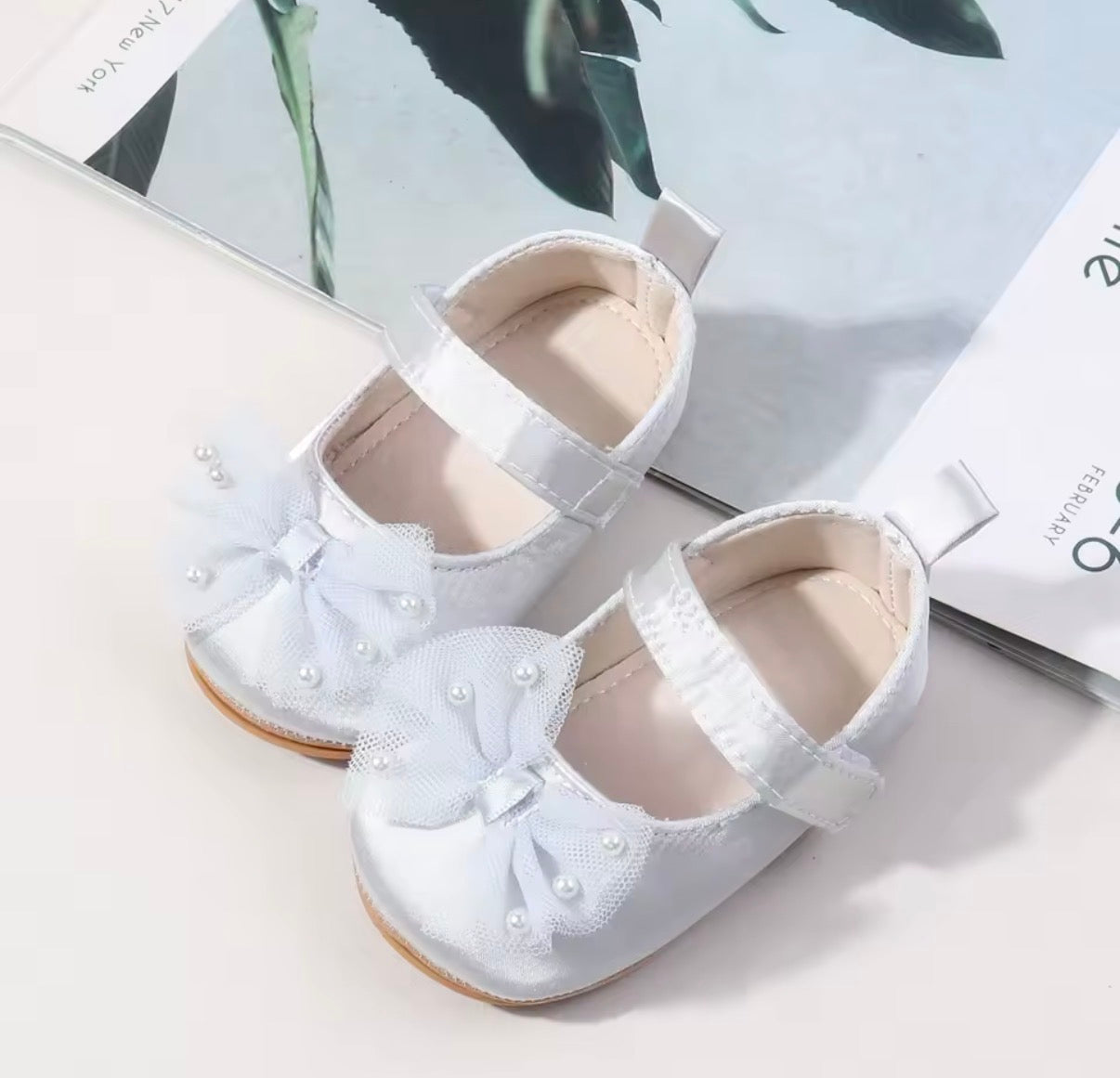 Bow and Pearl Shoes