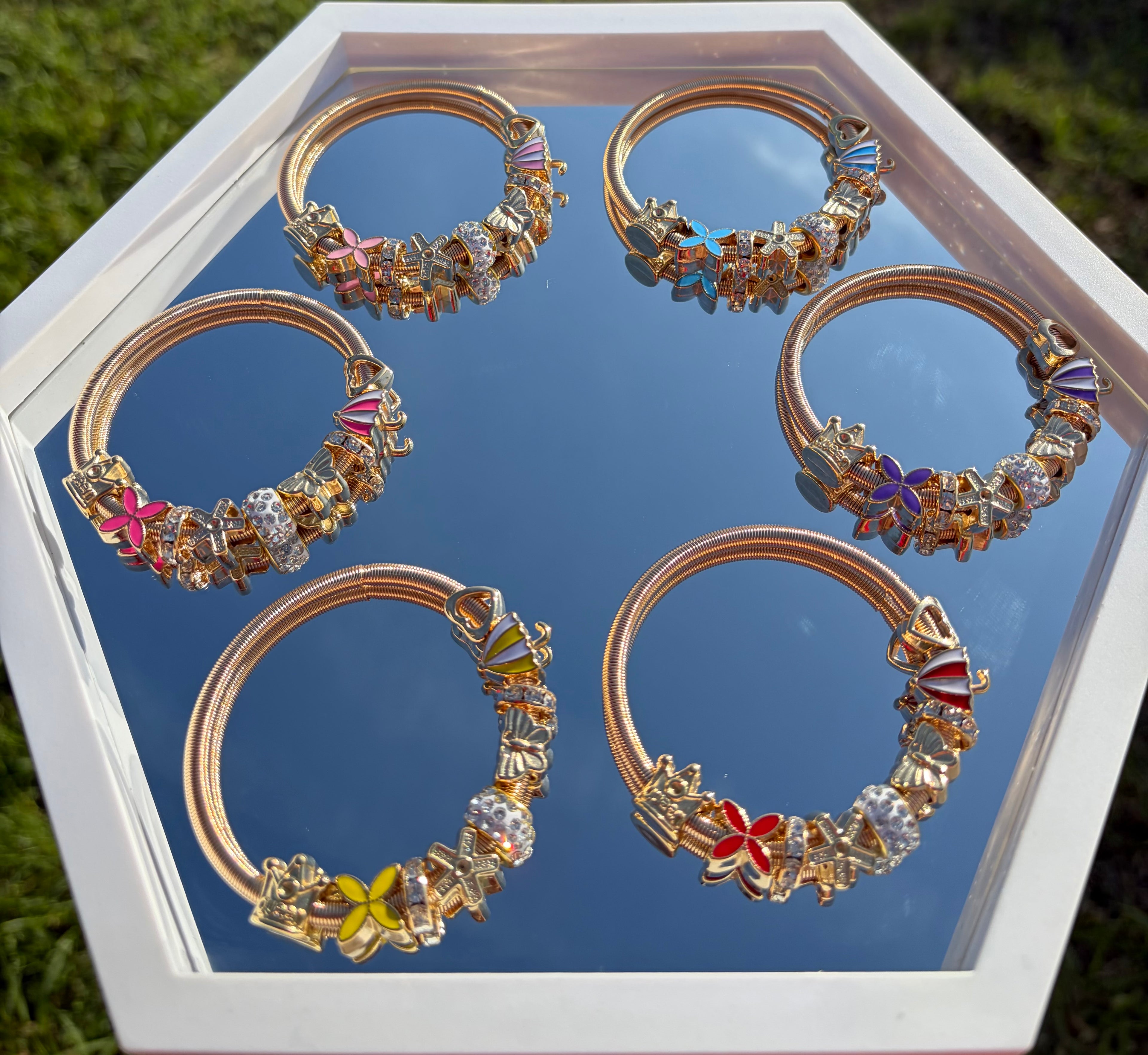 Gold-Tone Charm Bracelet