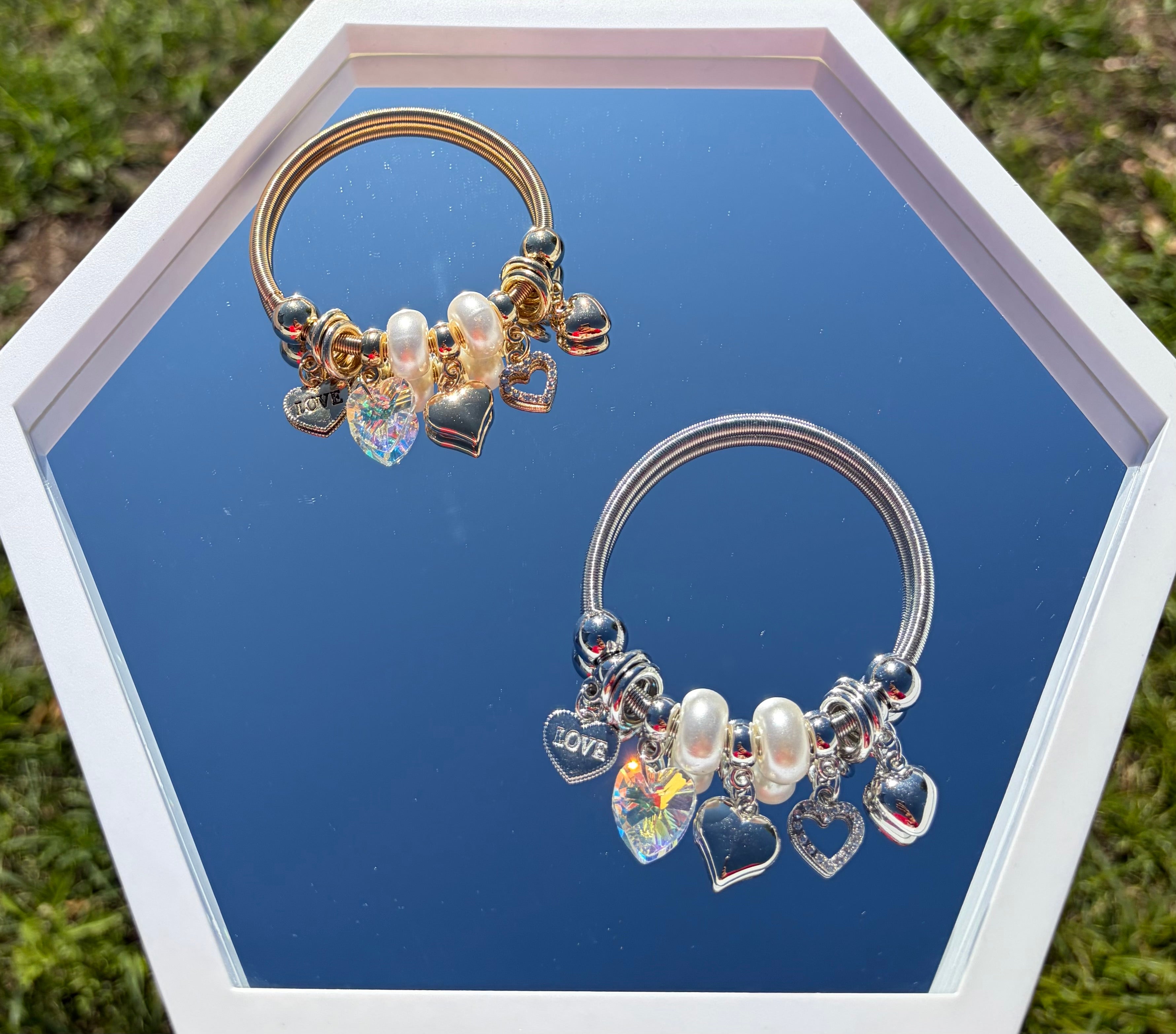 Heart & Pearl Bracelet