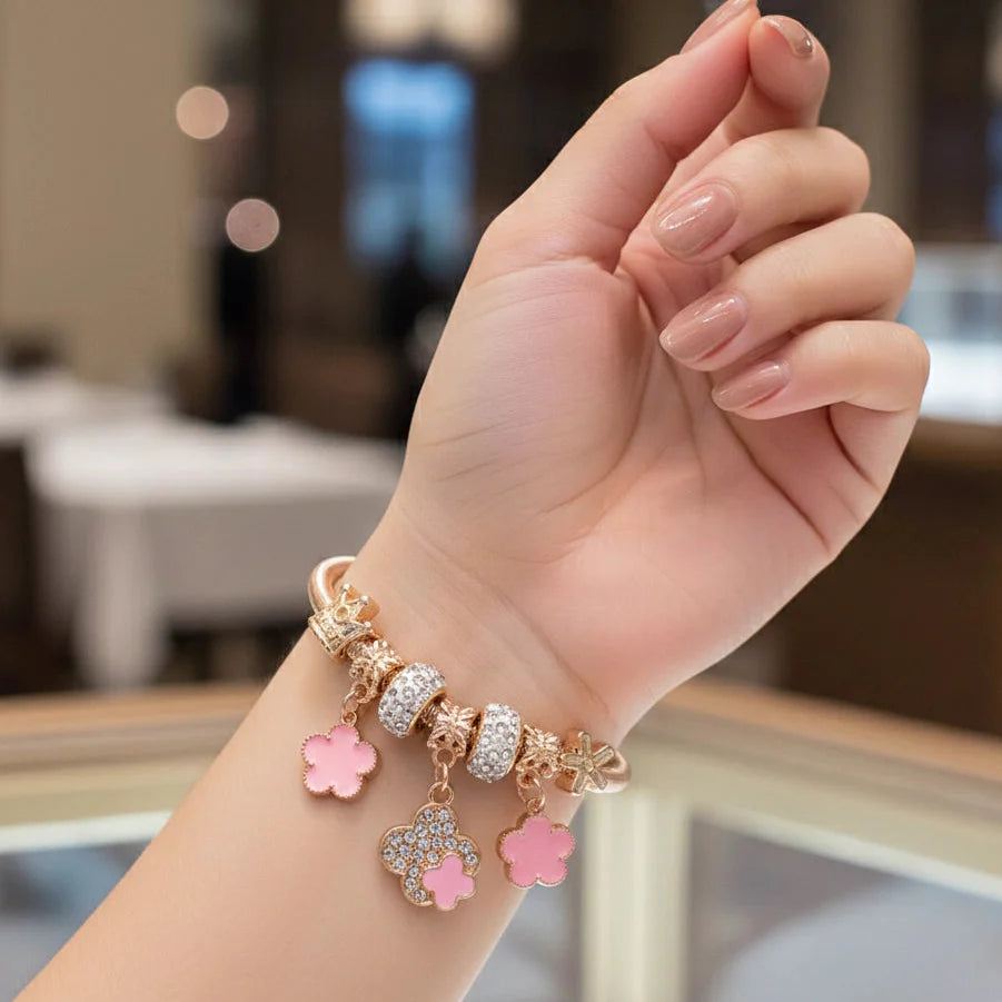 Charm Blossom Elastic Bracelet