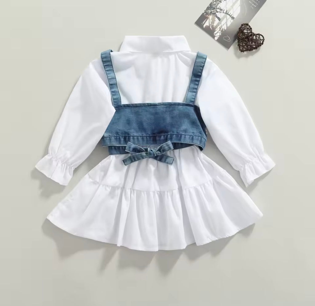 Cypress Dress with Denim Vest