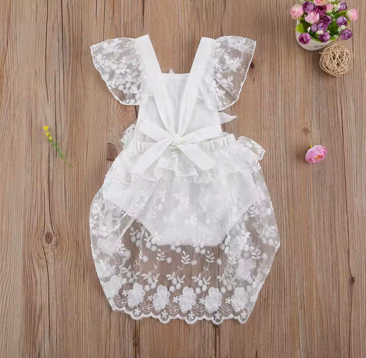 Leah Lace Romper