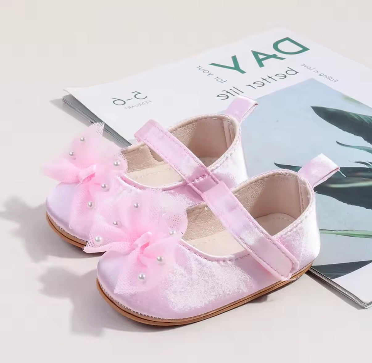 Bow and Pearl Shoes