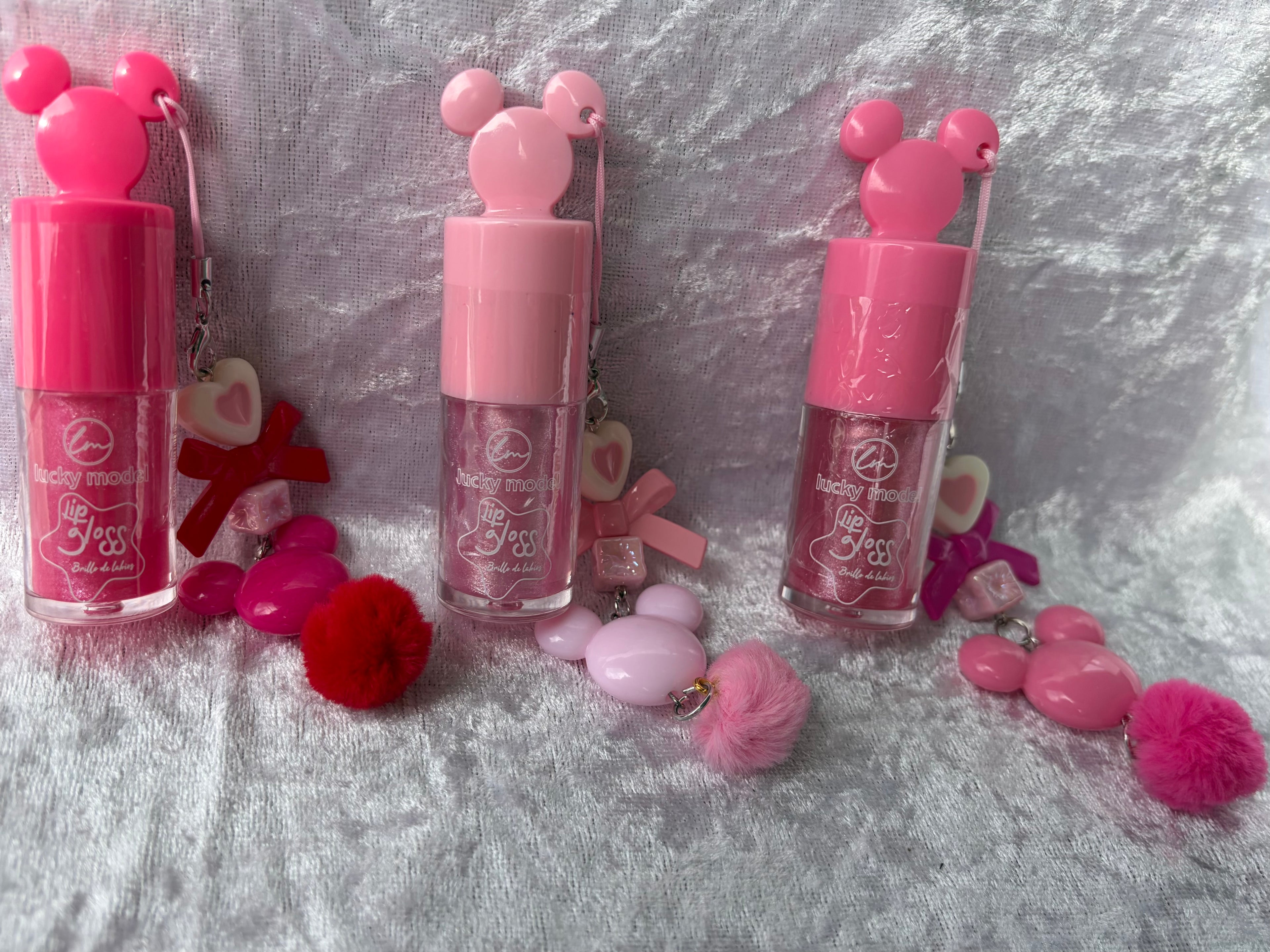 Mouse-Ear Lip Gloss with Keychain